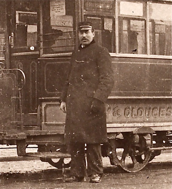 City of Gloucester Tramways horse tram driver