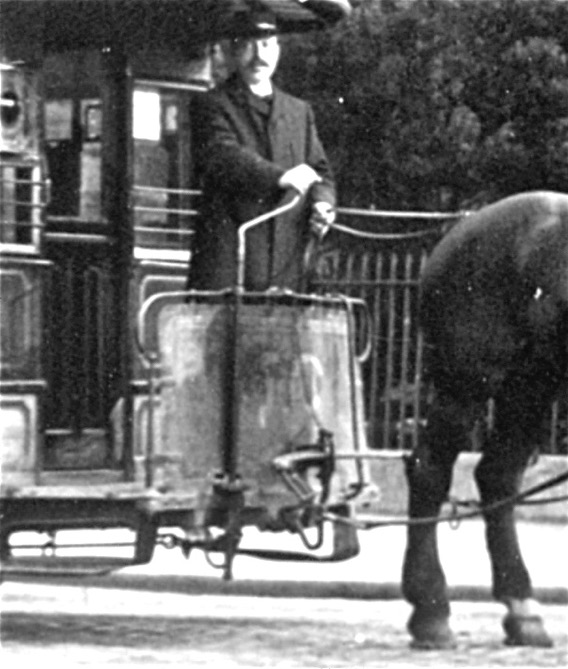City of Gloucester Tramways horse tram driver