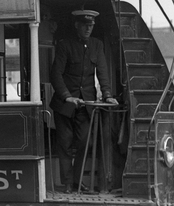 Guernsey Railway Company tram motorman