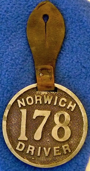 Norwich Electric Tramways licence No 178