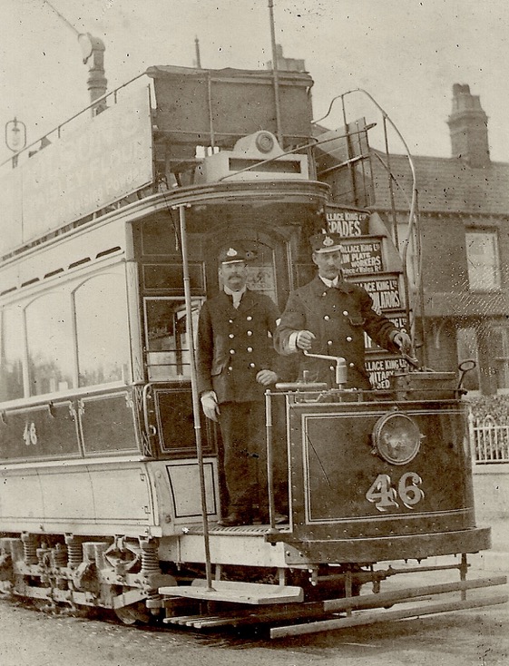 Norwich Electric Tramways crew Tram No 46