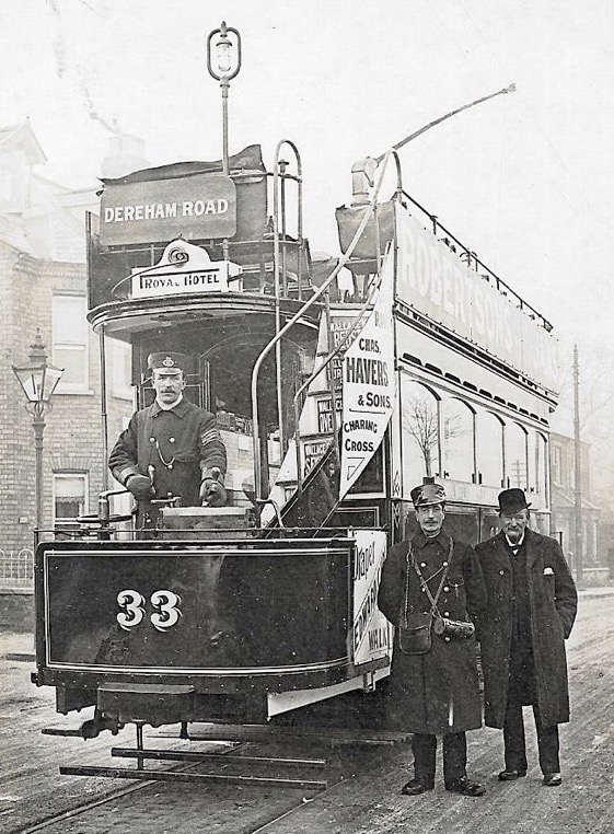 Norwich Tramways Company Tram No 33 and crew 1900