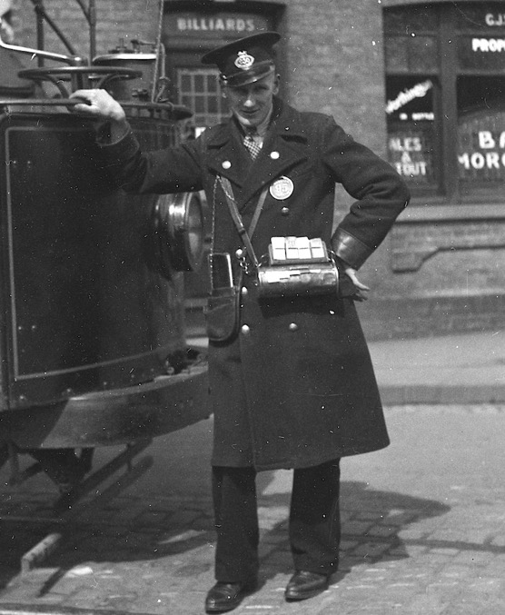 Norwich Electric Tramways conductor