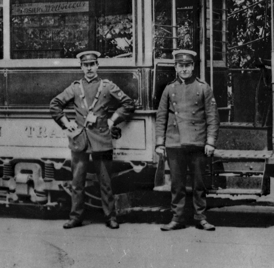 Reading Corporation Tramways crew
