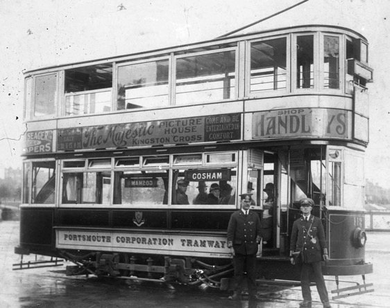 Portsmouth Corporation Tramways tram No 112