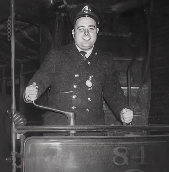 Portsmouth Corporation Tramways motorman, 1930s