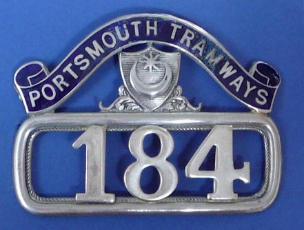 Portsmouth Corporation Tramways cap badge