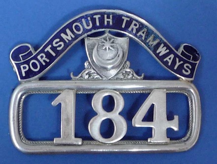 Portsmouth Corporation Tramways cap badge