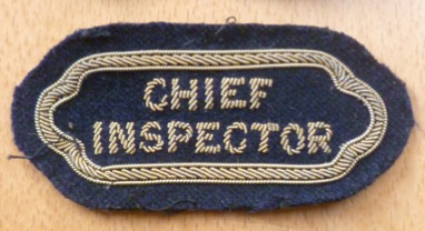 Portsmouth Corporation Tramways Chief Inpsector badge