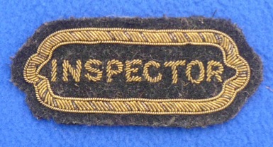 Portsmouth Corporation Tramways inpsector badge