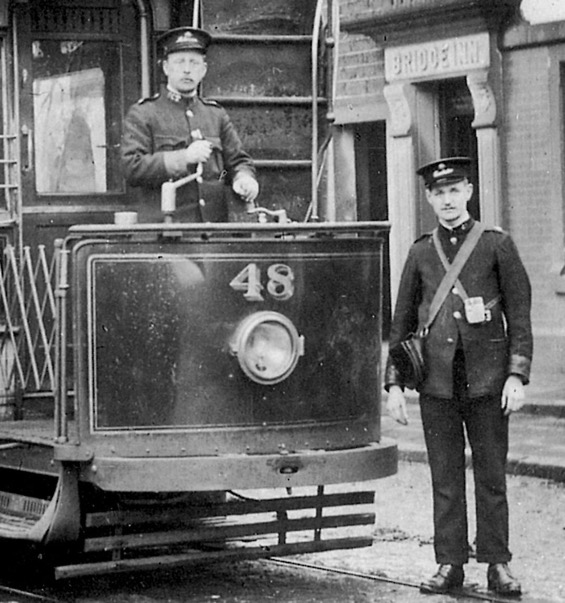 Oldham Corporation Tramways tram crew conductor driver
