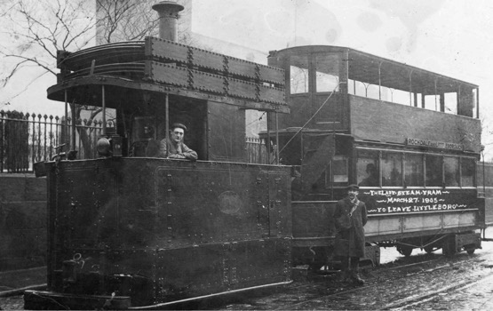 Rochade Corporation Tramways Steam Tram Littleborough 1905