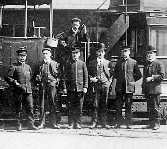 Rochdale Corporation Tramways steam tram inspectors 1905 Entwistle