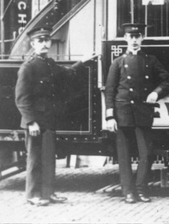 Newcastle Corporation Tramways tram inspector