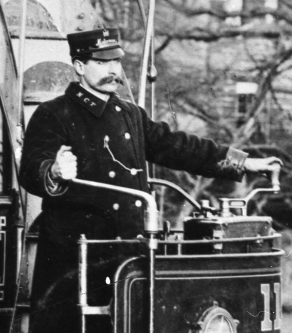 Newcastle  Corporation Tramways Tramcar No 11 tram driver