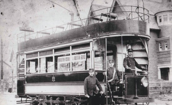 Newcastle  Corporation Tramways Class D Tramcar No 34 on Heaton Rd 1905