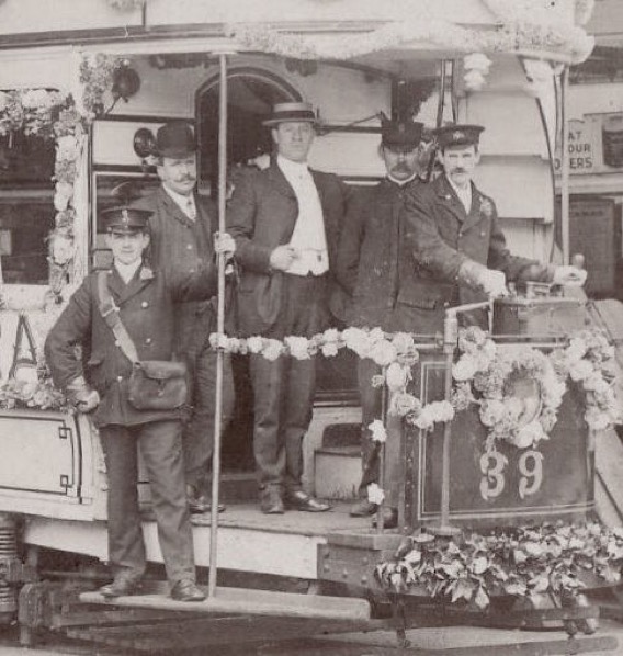 Oldham, Ashton and Hyde Electric Tramways Tram inspector