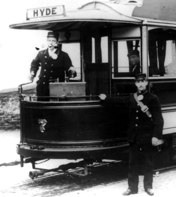 Oldham, Ashton and Hyde Electric Tramway crew