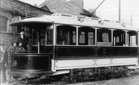 Oldham, Ashton and Hyde Electric Tramways Tram No 13