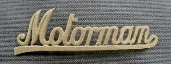 Motorman grade cap badge tramway