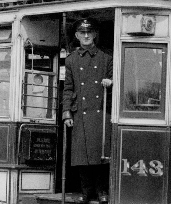 Plymouth Corporation Tramways tram driver motorman