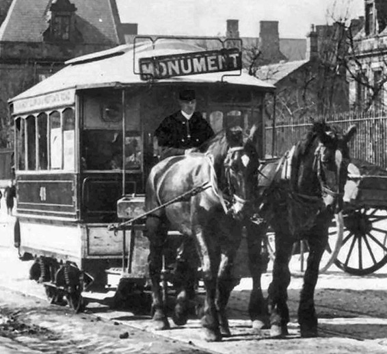Newcastle and Gosforth horse tram driver
