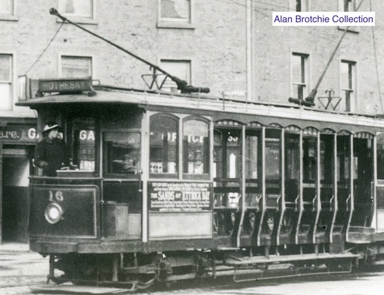 Rothesay Tramways Company Tram No 10 and lady driver