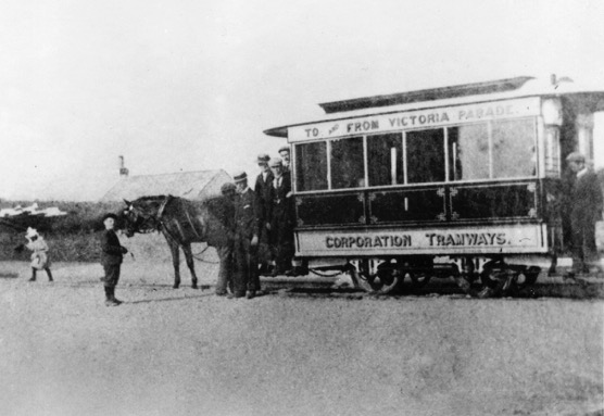 Pwllheli Corporation horse tram Victoria Parade