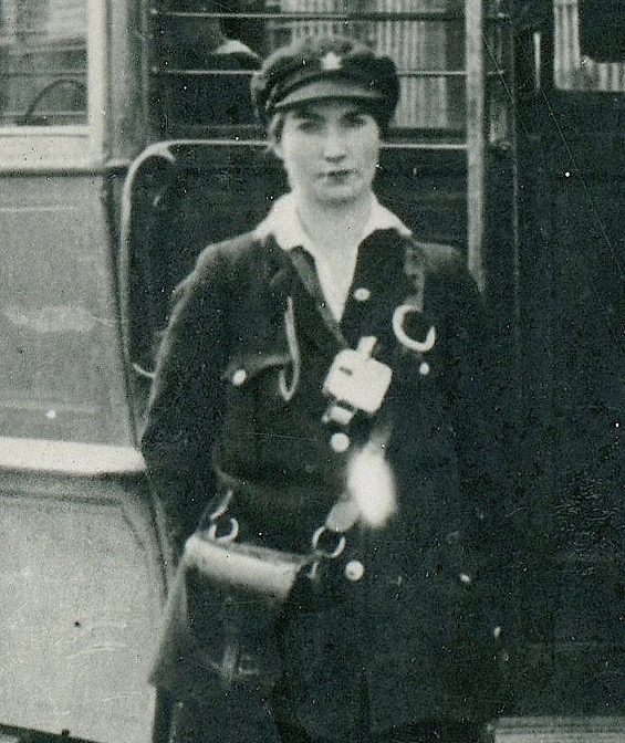 Perth Corporation Tramways Great War conductress