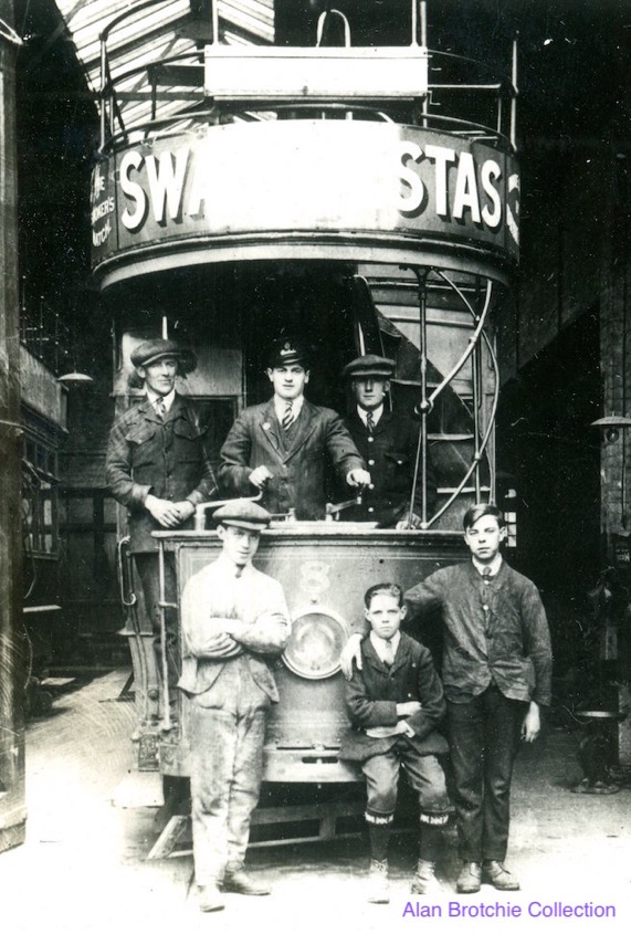 Perth Corporation Tramways depot staff 1920s
