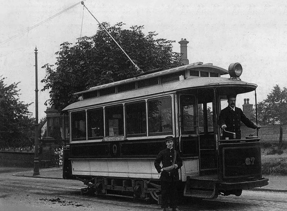  Potteries Electric Traction Tram No 67 and crew