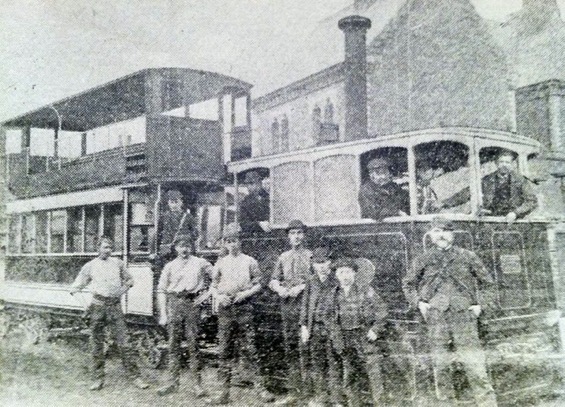 Nottingham and Distirct Tramways Wilkinson steam tram c1884