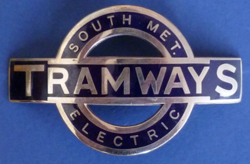 South Metropolitan Electric Tramways roundel cap badge