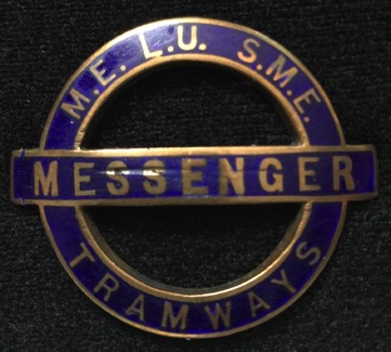 Underground Group Messenger Tramway cap badge
