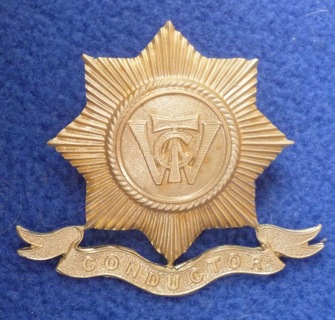 Wallasey Council Tramways conductor cap badge