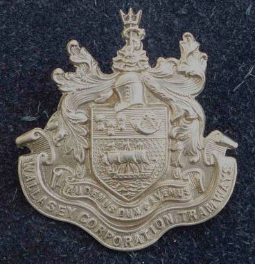 Wallasey Corporation Tramways Cap badge