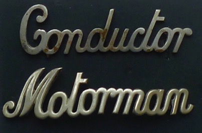 Southampton Corporation Tramways cap badges
