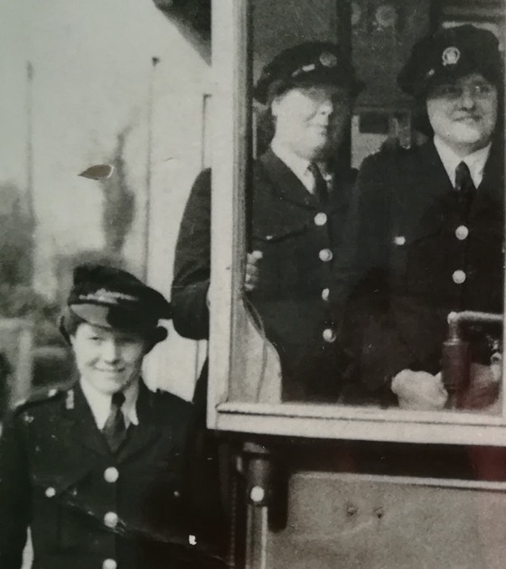Southampton Corporation Tramways lady drivers WW2