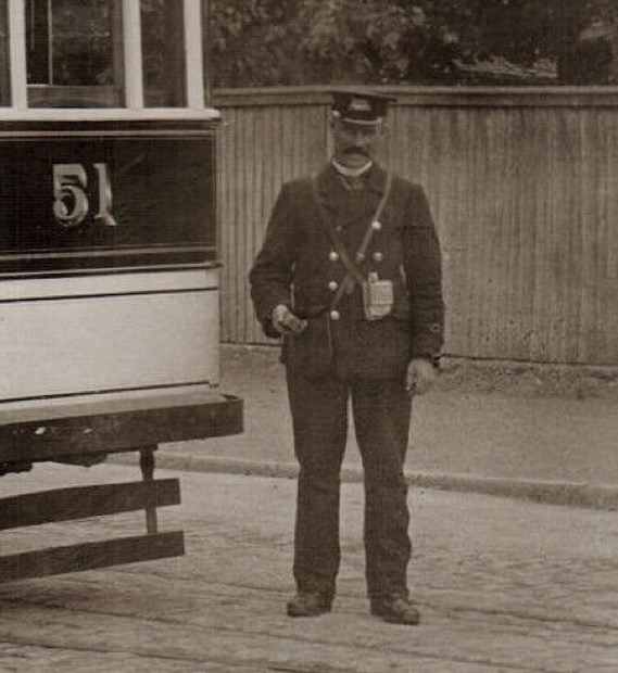 Southampton Corporation Tramways conductor