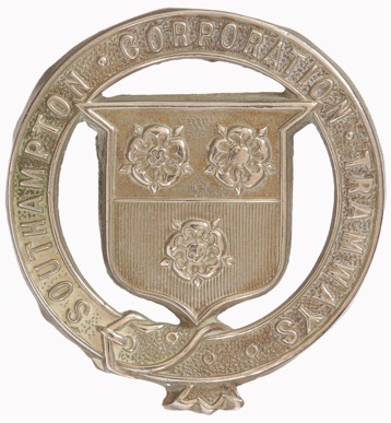 Southampton Corporation Tramways cap badge