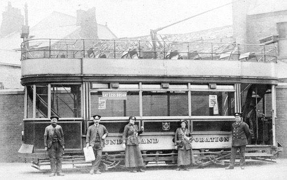 Sunderland Corporation Tramways Tram - April 1916. 