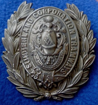 Sunderland Corporation Tramways cap badge
