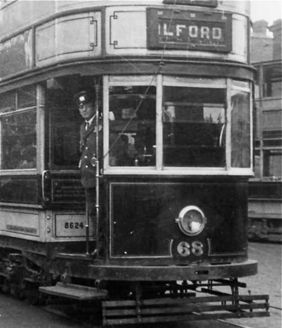 West Ham Corporation tramways Tram No 68 and motorman