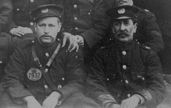 West Ham Corporation Tramways staff photo at a depot circa 1906