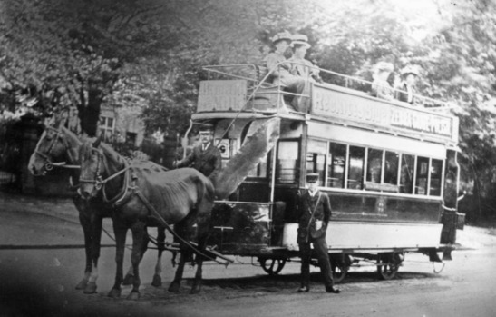 York Corporation Tramways horse tram crew 1909 The Mount