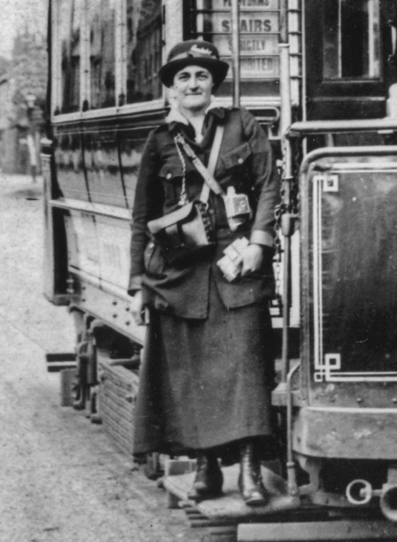 York Corporation Tramways Great War tram conductress