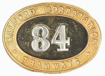 Salford Corporation Tramways epaulette badge