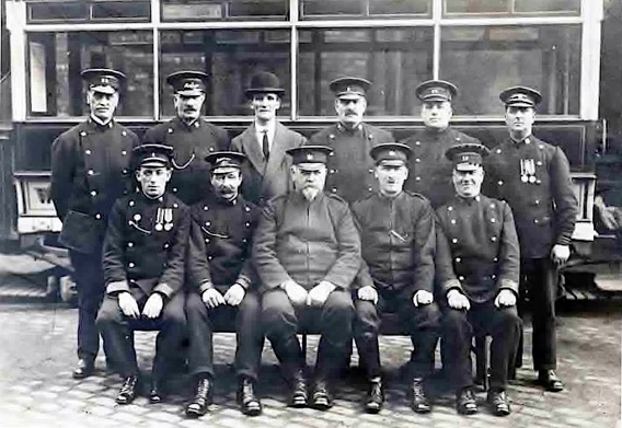 Warrington Corporation Tramways staff 1927
