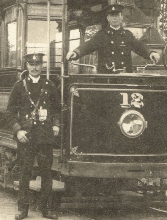 Southend-on-Sea Corporation Tramways conductor and motorman