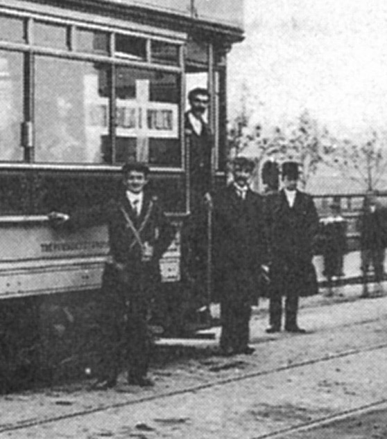 Tyneside Tramways and Tramroads Company tram conductor 1902